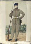 Soldado de infantaria, uniforme pequeno de verão