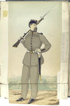Soldado de artillharia, uniforme inverno de verão