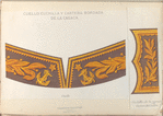 Cuello, cuchilla y cartera bordadra de la casaca
