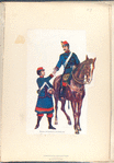 Soldado de cazadores y su centinera