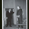 Frank Lovejoy and Shepperd Strudwick in the stage production The Best Man (touring company)
