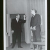 Frank Lovejoy and Shepperd Strudwick in the stage production The Best Man (touring company)