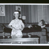 Joan Banks and Frank Lovejoy in the stage production The Best Man (touring company)