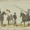 Bande d'ordonnance de Charles le Téméraire. 1473. Archer, page, écuyer, homme d'armes, coustilier.