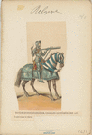 Bande d'ordonnance de Charles le Téméraire, 1473. Coulevrinier à cheval
