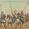 Bande d'ordonnance de Charles - Qunt, 1543.  Écuyer ; Homme d'armes ; Archer ; Page ; Trompette