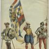 Guerre des Pays-Bas contre l'Espagne, 1572. Officier, ensiegne et capitaine de la milice Belge