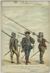 Guerre des Pays- Bas contre l'Espagne: 1572: Mousquetaire, arquebusier et piquier de la milice belge