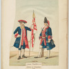Alférès et grenadier. 1740. Régiments belges au service de l'Espagne