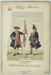 Alférès et grenadier. 1740. Régiments belges au service de l'Espagne