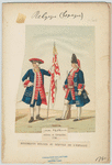 Alférès et grenadier. 1740. Régiments belges au service de l'Espagne