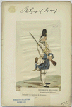 Régiments wallons au service de l'Espagne. Grenadier du régiment de Bruxelles. 1760