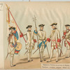 Régiments Wallons au service de Naples, 1775. Tanbour, ensiegne, sergetn, officier, et soldat