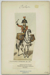 Voluntaires patriotes en 1789. Serment de Saint-Georges, timbalier des dragons voluntaires, Bruxelles