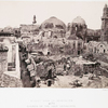 Street view in Jerusalem, with the Church of the Holy Sepulchre
