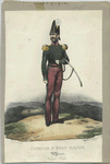 Costume d'état major. Officer, troupe belge