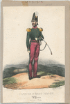 Costume d'état major. Officer, troupe belge