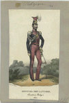 Officer des lancers, (Cavalerie belge.) 1830