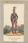Officer des lancers, (Cavalerie belge.) 1830
