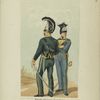 Escorte d'honneur burxelloise lors de l'entrée de Guillaume 1er, roi de Pays-bas, le 27 Septembre 1815