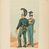Escorte d'honneur burxelloise lors de l'entrée de Guillaume 1er, roi de Pays-bas, le 27 Septembre 1815