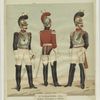 2e Cuirassuers. 1818. Soldat, trompette et officier