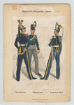 Königlich Belgische Armee. Cürassier ; Chasseur ; Lancier ; 1842