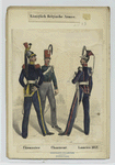 Königlich Belgische Armee. Cürassier ; Chasseur ; Lancier ; 1842