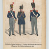 Königlich Belgische Armee. 1. Soldat der Linien Infanterie ; 2. Soldat des Schelde Batallions ; 3. Sappeur der Linien Infanterie. 1842