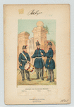 Infanterie des communes (blouses) : Tambour, garde, officier
