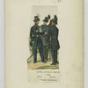 Garde civique belge, 1848. Officier, chasseurs ; Chasseurs -éclaireurs