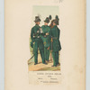 Garde civique belge, 1848. Officier, chasseurs ; Chasseurs -éclaireurs