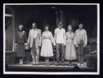 Betty Lou Robinson, Brandon Peters, Katherine Squire, Burt Brinckerhoff, Patricia Bosworth, and Mark Rydell in the stage production Blue Denim