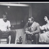 Burt Brinckerhoff, Brandon Peters, and Katherine Squire in the stage production Blue Denim