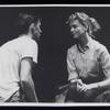 Burt Brinckerhoff and Patricia Bosworth in the stage production Blue Denim