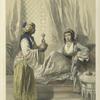 Cairine lady waited upon by a Galla slave girl