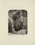 Church of the Holy Sepulchre.  West entrance to the Church of the Holy Sepulchre (built up)