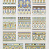 Architecture : couronnements & frises fleuronnées (nécropole de Thèbes --XVIIIe. - XXe. dynasties)