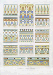 Architecture : couronnements & frises fleuronnées (nécropole de Thèbes --XVIIIe. - XXe. dynasties)