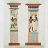 Architecture : pilasters ou colonnes quadrangulaires (Thèbes --XVIIIe. dynastie)