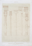 Architecture : constructions en bois -- colonnettes des édicules (IVe. et XVIIIe. dynasties)