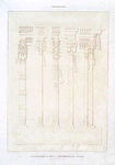 Architecture: constructions en bois. -- colonnettes des édicules (XVIIIe. et XIXe. dynasties)
