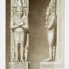 Architecture : piliers-caryatides du temple de Ramsès III (Medineh Thabou -- XXe. dynastie)