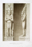 Architecture : piliers-caryatides du temple de Ramsès III (Medineh Thabou -- XXe. dynastie)