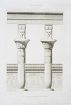 Architecture : colonnes du Temple de Nectanèbe (Philae -- XXXe. dinastie)