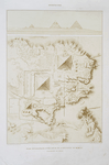 Architecture : plan topographique d'une partie de la nécropole de Memphis (pyramids de Gizeh)