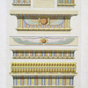 Architecture : décoration des corniches, à divers époques