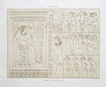 Sculpture : hommage à Aménophis III : tombeau de Chamhati, intendant des domaines -- XVIIIe. Dynastie [d lowercase]