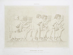 Sculpture : dénombrement des bœufs : tombeau dee Chamhati, intendent des domaines -- XVIIIe. Dynastie [d lowercase]