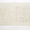 Sculpture : chasse à tir avec chiens courants (nécropole de Thèbes -- XVIIIe. dynastie)